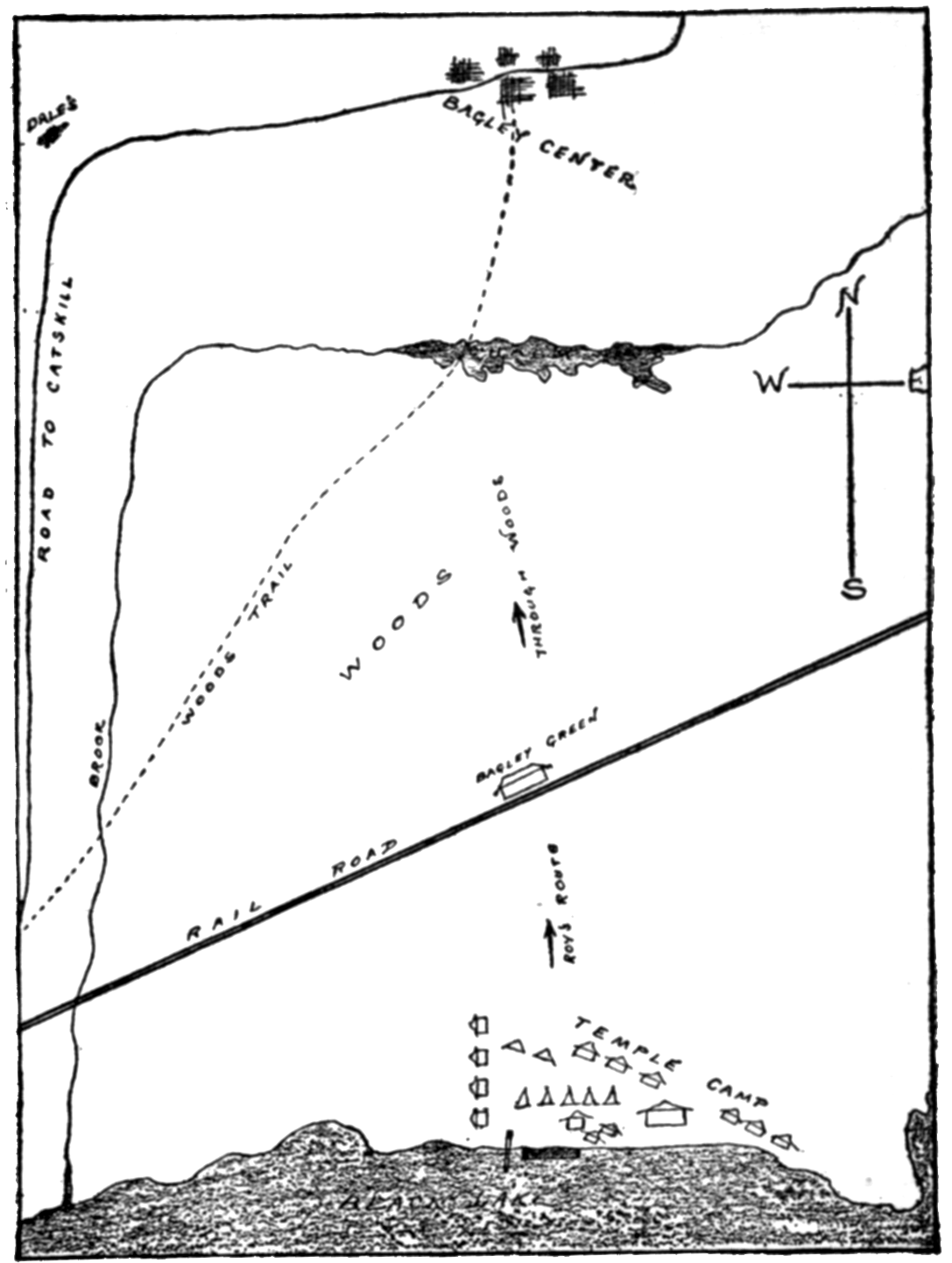 map of the hike