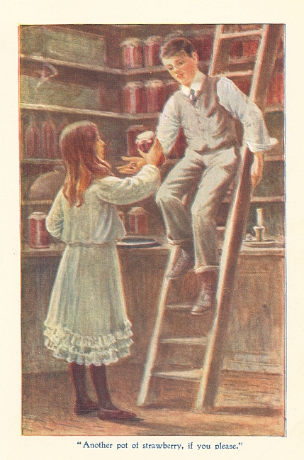 "Another pot of strawberry, if you please."