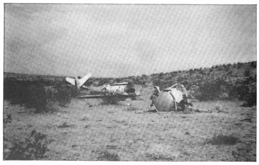 An airplane wreck