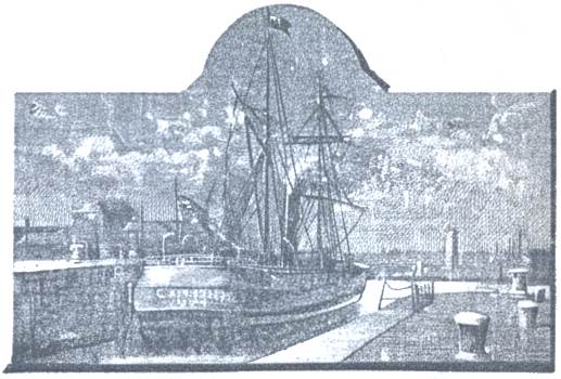 Picture of the S.S. Camoens at dock in Leith