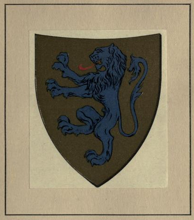 Gianfigliazzi shield: blue rampant lion on gold field.