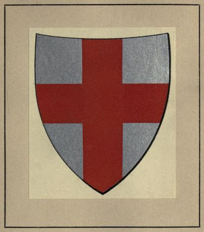 The people of Florence’s shield: red cross on a silver field.