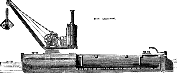 IMPROVED ONE-TON BUCKET DREDGER.